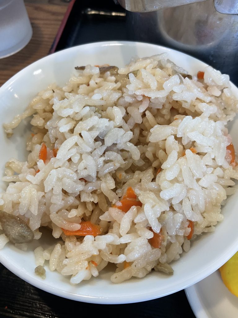 牧のうどん　かしわごはん